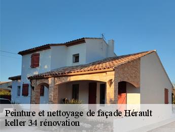 Peinture et nettoyage de façade 34 Hérault  keller 34 rénovation