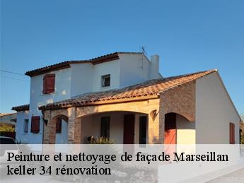 Peinture et nettoyage de façade  marseillan-34340 keller 34 rénovation