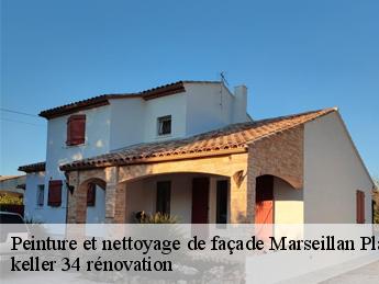 Peinture et nettoyage de façade  marseillan-plage-34340 keller 34 rénovation