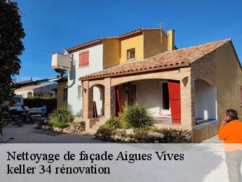 Nettoyage de façade  aigues-vives-34210 keller 34 rénovation