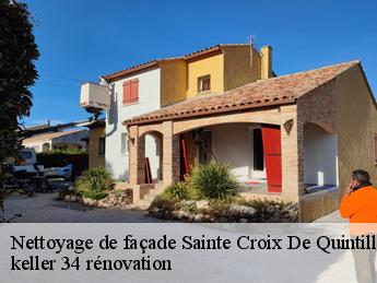 Nettoyage de façade  sainte-croix-de-quintillargu-34270 keller 34 rénovation