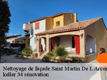 Nettoyage de façade  saint-martin-de-l-arcon-34390 keller 34 rénovation