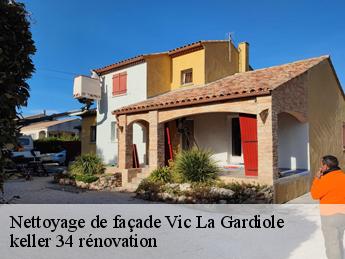 Nettoyage de façade vic-la-gardiole-34110 keller 34 rénovation