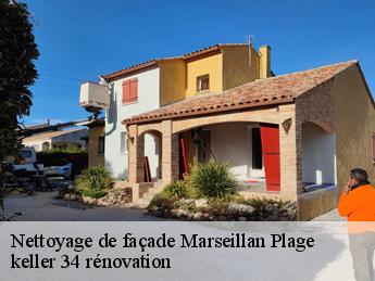 Nettoyage de façade  marseillan-plage-34340 keller 34 rénovation