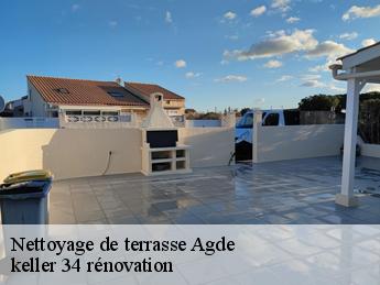 Nettoyage de terrasse  agde-34300 keller 34 rénovation