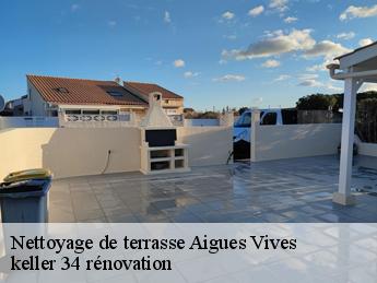 Nettoyage de terrasse  aigues-vives-34210 keller 34 rénovation