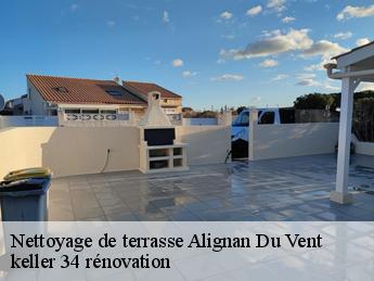 Nettoyage de terrasse  alignan-du-vent-34290 keller 34 rénovation
