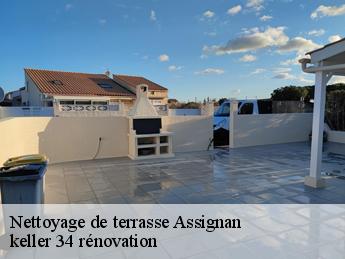 Nettoyage de terrasse  assignan-34360 keller 34 rénovation