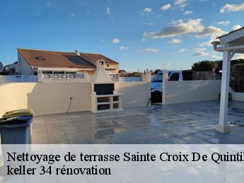Nettoyage de terrasse sainte-croix-de-quintillargu-34270 keller 34 rénovation