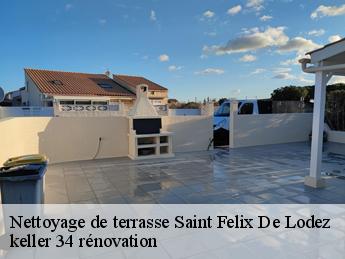 Nettoyage de terrasse  saint-felix-de-lodez-34725 keller 34 rénovation