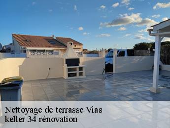 Nettoyage de terrasse  vias-34450 keller 34 rénovation