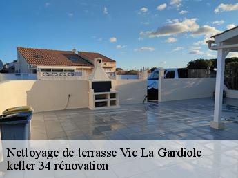 Nettoyage de terrasse  vic-la-gardiole-34110 keller 34 rénovation