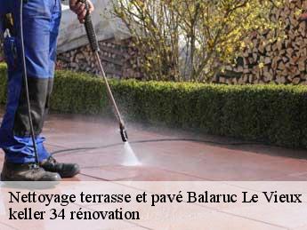 Nettoyage terrasse et pavé  balaruc-le-vieux-34540 keller 34 rénovation
