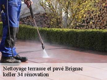 Nettoyage terrasse et pavé brignac-34800 keller 34 rénovation