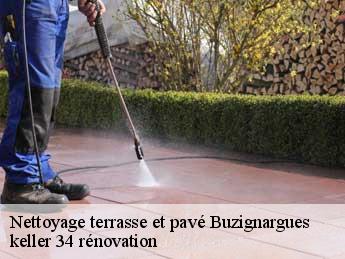 Nettoyage terrasse et pavé  buzignargues-34160 keller 34 rénovation