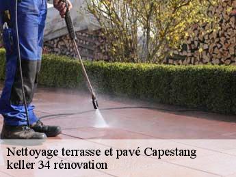 Nettoyage terrasse et pavé  capestang-34310 keller 34 rénovation