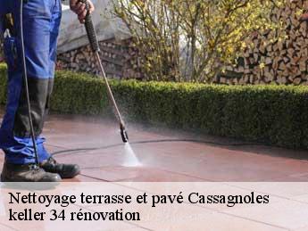 Nettoyage terrasse et pavé cassagnoles-34210 keller 34 rénovation