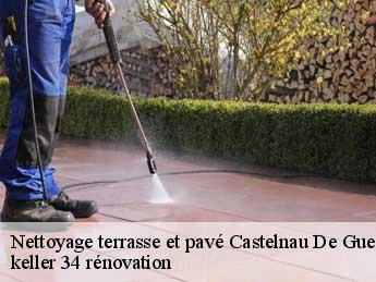 Nettoyage terrasse et pavé  castelnau-de-guers-34120 keller 34 rénovation