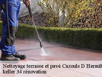 Nettoyage terrasse et pavé  cazouls-d-herault-34120 keller 34 rénovation