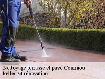 Nettoyage terrasse et pavé  courniou-34220 keller 34 rénovation