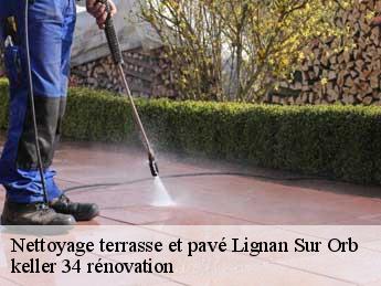 Nettoyage terrasse et pavé  lignan-sur-orb-34490 keller 34 rénovation