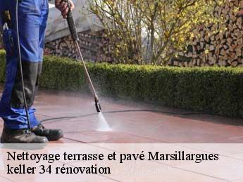 Nettoyage terrasse et pavé  marsillargues-34590 keller 34 rénovation