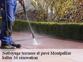 Nettoyage terrasse et pavé  montpellier-34000 keller 34 rénovation
