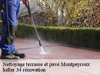 Nettoyage terrasse et pavé montpeyroux-34150 keller 34 rénovation
