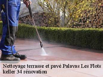 Nettoyage terrasse et pavé  palavas-les-flots-34250 keller 34 rénovation