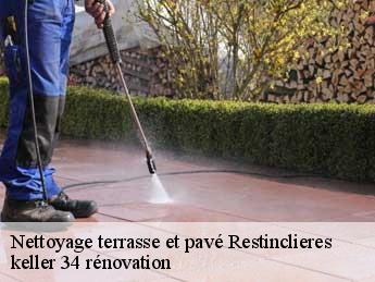Nettoyage terrasse et pavé restinclieres-34160 keller 34 rénovation