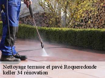Nettoyage terrasse et pavé  roqueredonde-34650 keller 34 rénovation