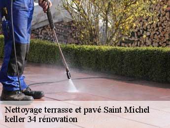Nettoyage terrasse et pavé  saint-michel-34520 keller 34 rénovation