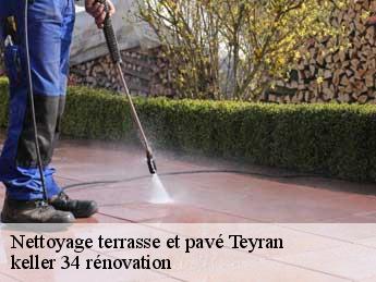 Nettoyage terrasse et pavé  teyran-34820 keller 34 rénovation