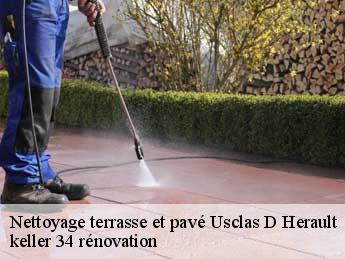Nettoyage terrasse et pavé usclas-d-herault-34230 keller 34 rénovation