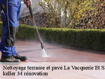 Nettoyage terrasse et pavé  la-vacquerie-et-saint-martin-34520 keller 34 rénovation