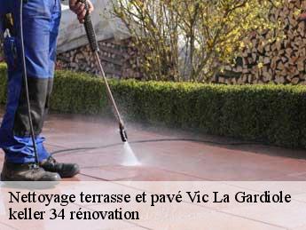 Nettoyage terrasse et pavé  vic-la-gardiole-34110 keller 34 rénovation