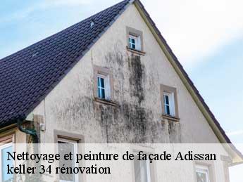 Nettoyage et peinture de façade  adissan-34230 keller 34 rénovation
