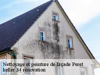 Nettoyage et peinture de façade peret-34800 keller 34 rénovation
